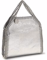 Silver Polyester Handbag 2