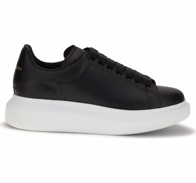 Black Calf Leather Bos Taurus Platform Sneakers
