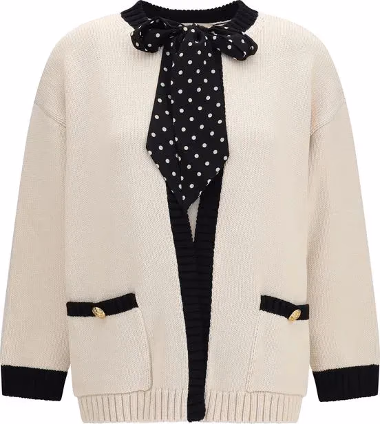 Beige Cotton Cardigan