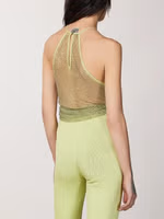 Yellow Polyester Tank Tops 3
