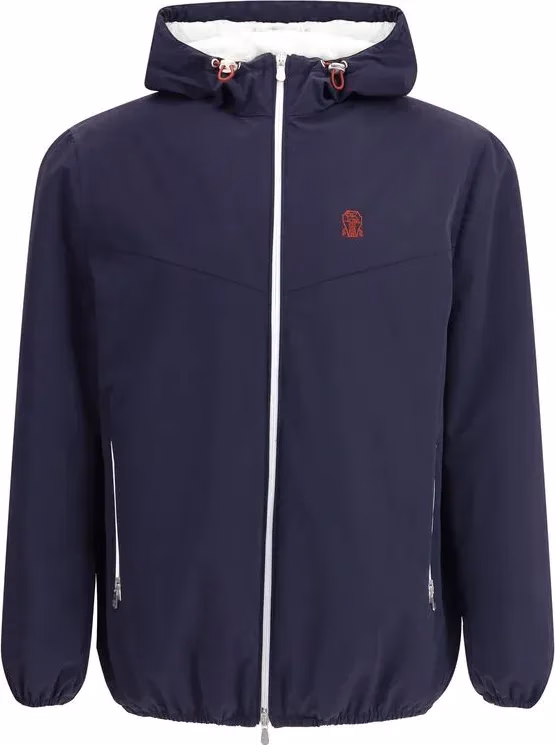 Blue Nylon Shell Jacket