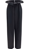 Black Wool Oves Aries Casual Pants 1