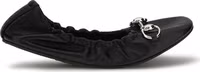 Black Calf Leather Bos Taurus Ballet Flats 1