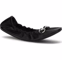 Black Calf Leather Bos Taurus Ballet Flats 2