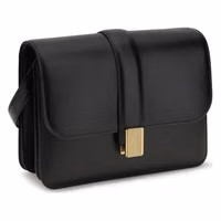 Black Calf Leather Bos Taurus Shoulder Bag 2