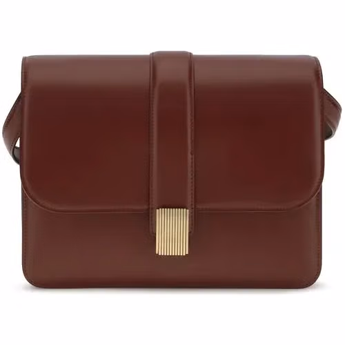 Bordeaux Calf Leather Bos Taurus Shoulder Bag