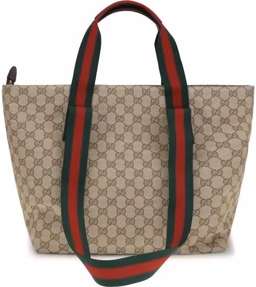 Beige Fabric Shoulder Bag