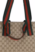 Beige Fabric Shoulder Bag 4