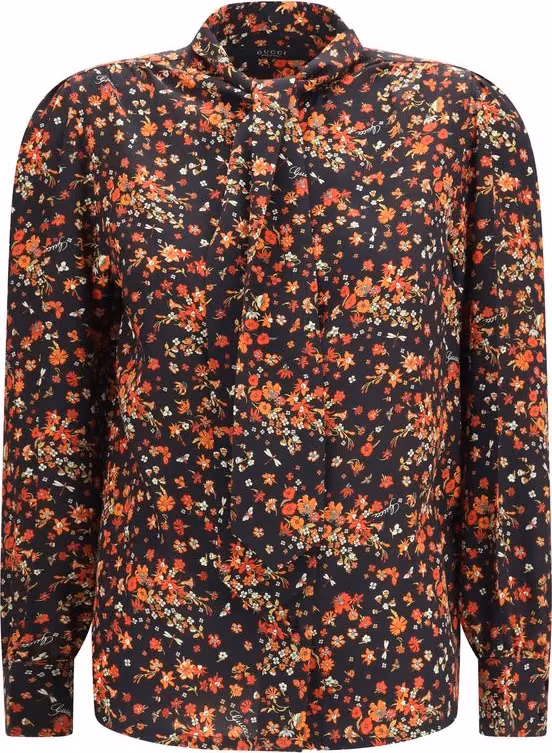 Multicolor Silk Pattern Shirt