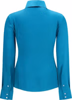 Blue Silk Dress Shirt 2