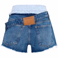 Blue Cotton Bermuda Shorts 2