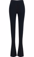 Black Viscose Flared Pants 1