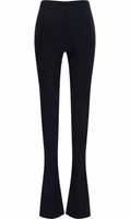 Black Viscose Flared Pants 2