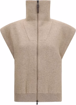 Beige Cashmere Cardigan