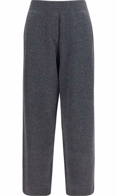 Gray Cashmere Casual Pants