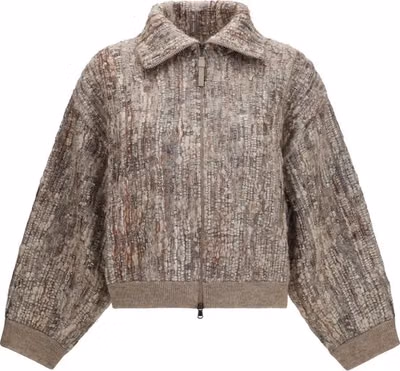Beige Mohair Cardigan