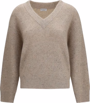 Beige Cashmere Sweatshirt