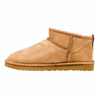 Beige Leather Ankle Boots 3