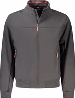 Black Polyester Men's Jacket 1