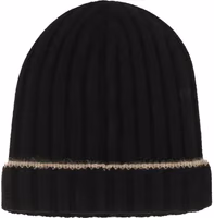 Black Cashmere Beanie 1