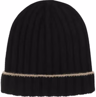 Black Cashmere Beanie 2