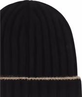 Black Cashmere Beanie 3