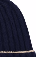 Blue Cashmere Beanie 3