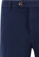 Blue Cotton Casual Pants 3