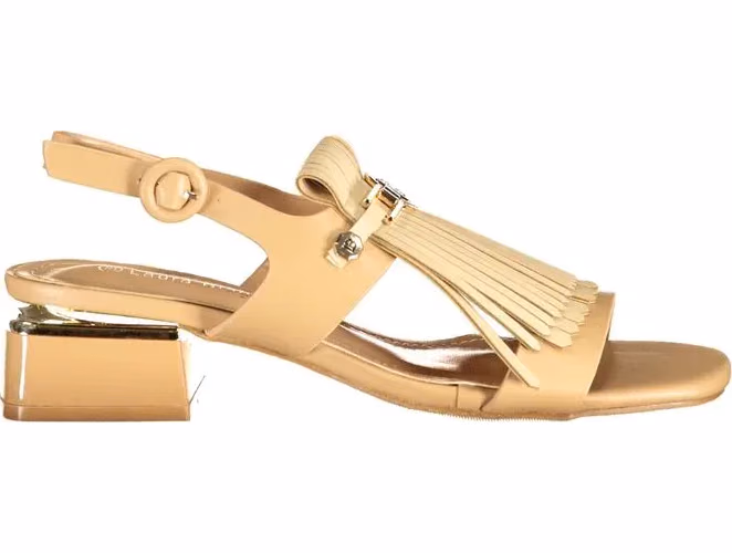 Beige Polyurethane Women's Sandal