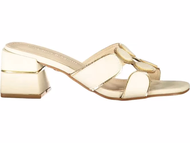 Beige Polyurethane Women Sandal