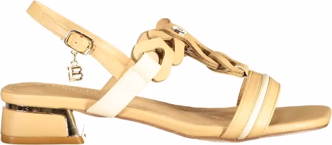 Beige Polyurethane Women's Sandal