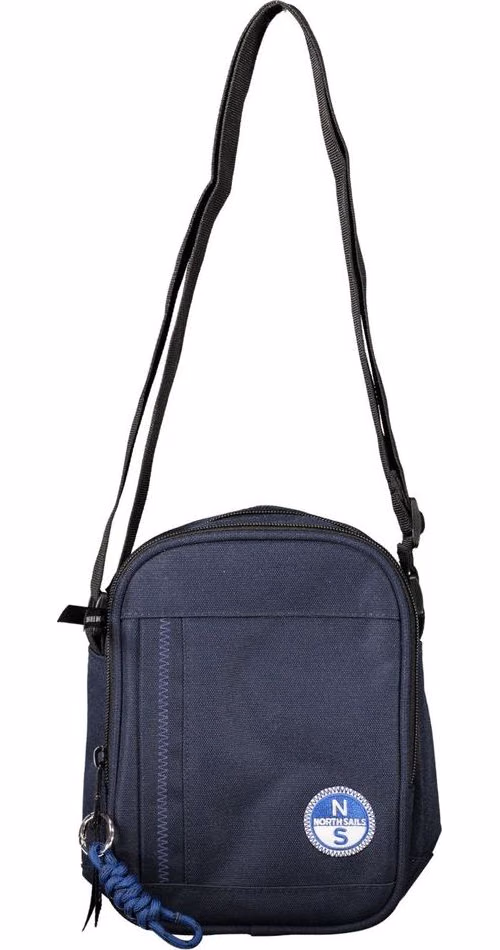 Blue Polyester Men's Bag