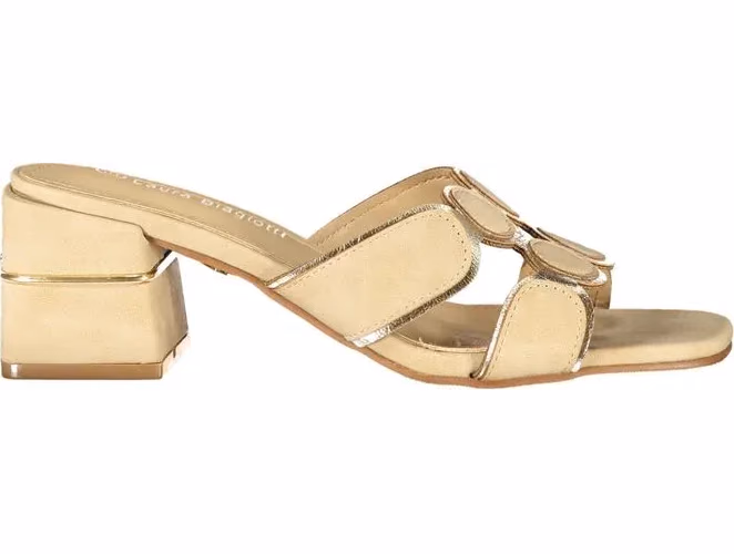 Beige Polyurethane Women's Sandal