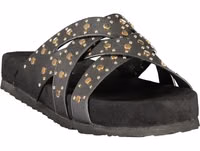 Black Polyurethane Women's Sandal 2