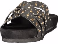 Black Polyurethane Women's Sandal 3