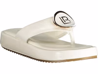 White Polyurethane Women Sandal 2