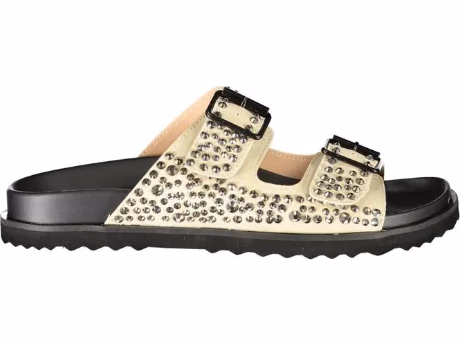Beige Polyurethane Women's Slipper