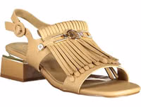 Beige Polyurethane Women's Sandal 2