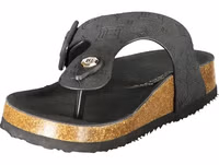 Black Polyurethane Women's Sandal 3