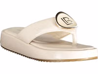 White Polyurethane Women's Sandal 2