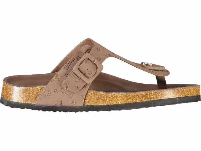 Brown Polyurethane Women's Sandal
