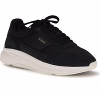 Black Polyester Athletic Sneakers 2