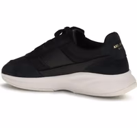Black Polyester Athletic Sneakers 3