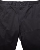 Black Cotton Tapered Leg Dress Trouser Pants 1