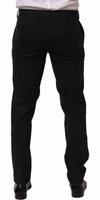 Black Wool Skinny Leg Dress Men Trouser Pants 2