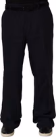 Black Linen Straight Leg Dress Trouser Pants 2