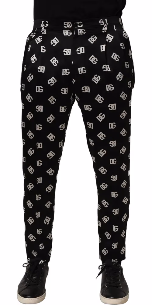 Black Silk Skinny Leg Dress Men Trouser Pants