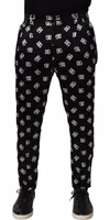Black Silk Skinny Leg Dress Men Trouser Pants 1
