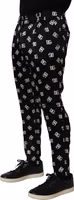 Black Silk Skinny Leg Dress Men Trouser Pants 2