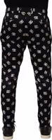 Black Silk Skinny Leg Dress Men Trouser Pants 3